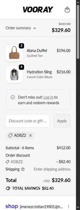 ADBZ2 coupon verification screenshot