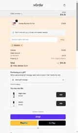 Vorda coupon verification screenshot