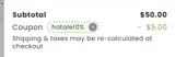 Vortex Research coupon verification screenshot