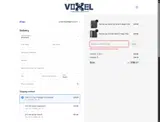 VOXELPLA coupon verification screenshot