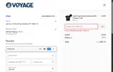 VOYAGE15 coupon verification screenshot