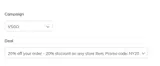 NY20 coupon verification screenshot