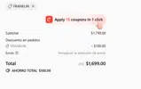 FRANKLIN coupon verification screenshot