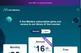 Vue Mastery coupon verification screenshot
