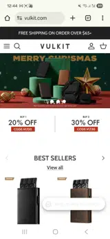 Vulkit coupon verification screenshot