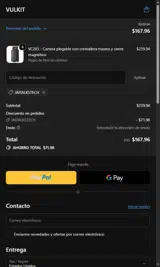 Vulkit coupon verification screenshot