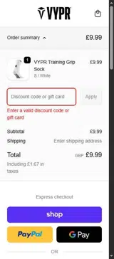 10%NEW coupon verification screenshot