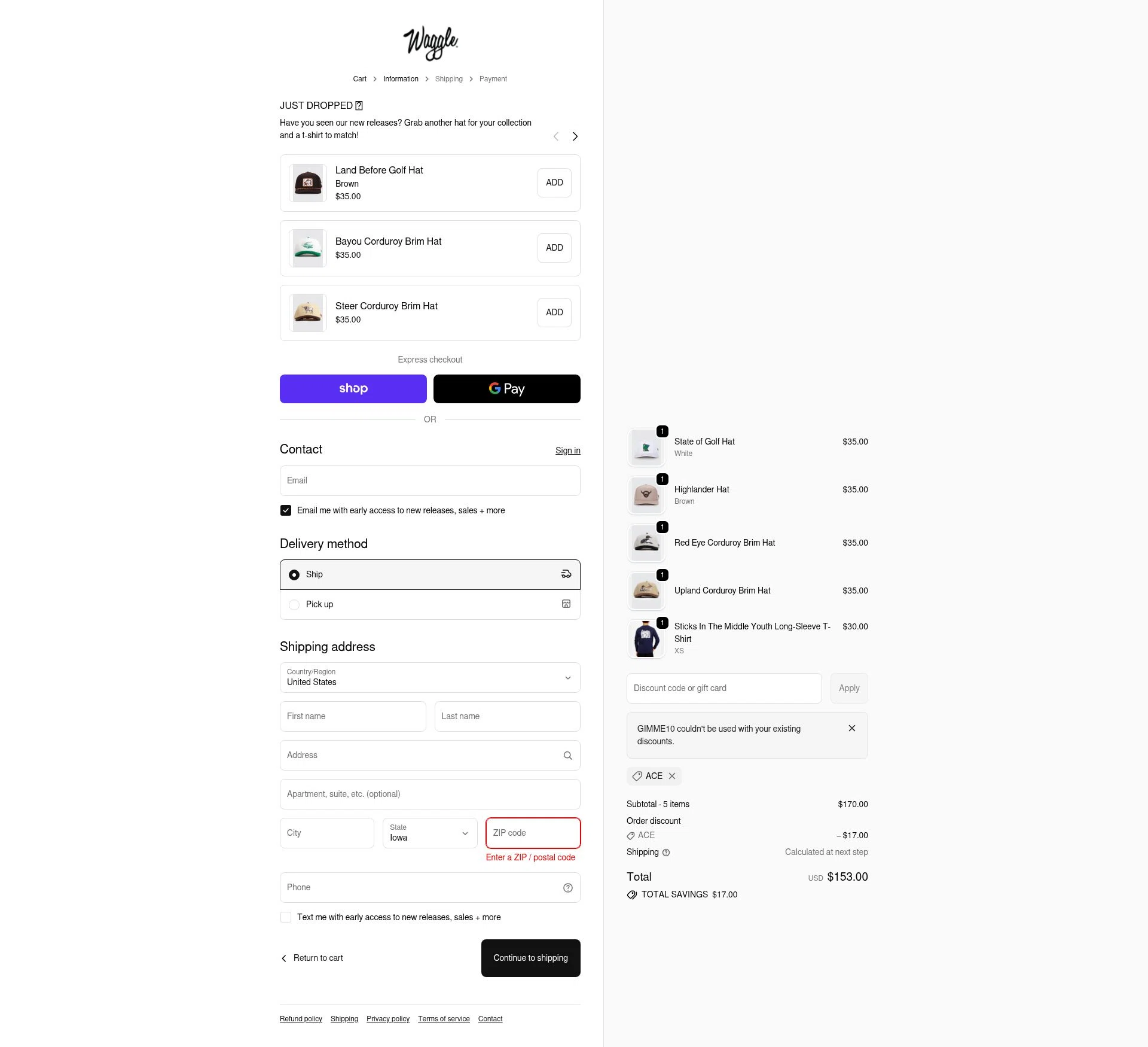 Waggle checkout page showing Waggle discount code box | Screenshot taken by SimplyCodes community member on Feb 5, 2026