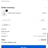 BLACK coupon verification screenshot
