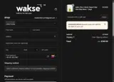 Wakse coupon verification screenshot