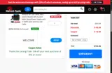WELCOME coupon verification screenshot