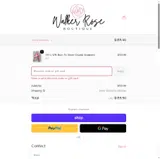 Walker Rose Boutique coupon verification screenshot