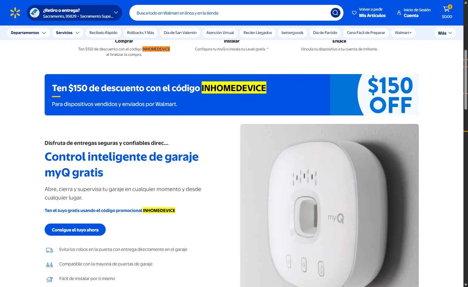 Walmart Grocery checkout page showing Walmart Grocery promo code box | Screenshot taken by SimplyCodes community member on Feb 5, 2026