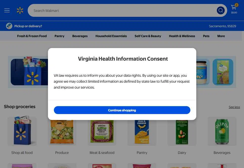 Walmart Plus checkout page showing Walmart Plus promo code box | Screenshot taken by SimplyCodes community member on Feb 4, 2026