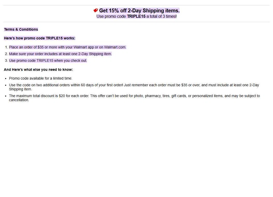 Walmart Plus checkout page showing Walmart Plus promo code box | Screenshot taken by SimplyCodes community member on Jan 11, 2026