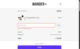WANDER+ coupon verification screenshot