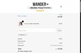 WANDER+ coupon verification screenshot
