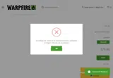 Warpfire Minis coupon verification screenshot
