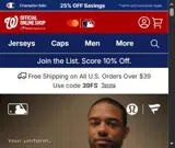 Washington Nationals coupon verification screenshot