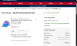 Washington Nationals coupon verification screenshot