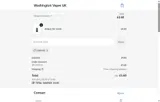 Washington Vapes coupon verification screenshot