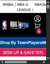 Washington Wizards coupon verification screenshot