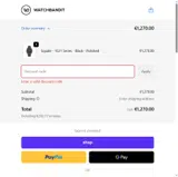 WatchBandit coupon verification screenshot