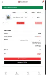 watchm10 coupon verification screenshot