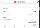 WELCOME22 coupon verification screenshot