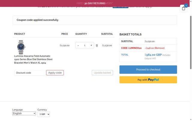 Watch Nation checkout page showing Watch Nation promo code box | Screenshot taken by SimplyCodes community member on Aug 6, 2025