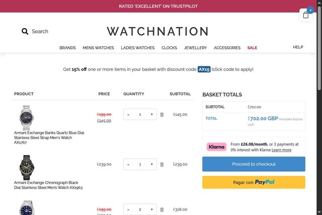 Watch Nation checkout page showing Watch Nation promo code box | Screenshot taken by SimplyCodes community member on Aug 21, 2025