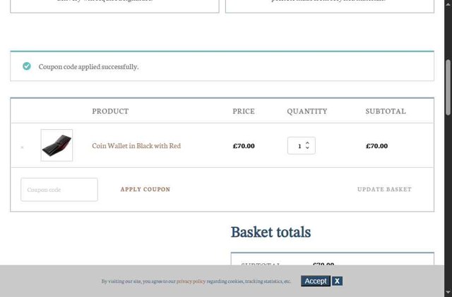 Watson & Wolfe checkout page showing Watson & Wolfe promo code box | Screenshot taken by SimplyCodes community member on Jul 12, 2025