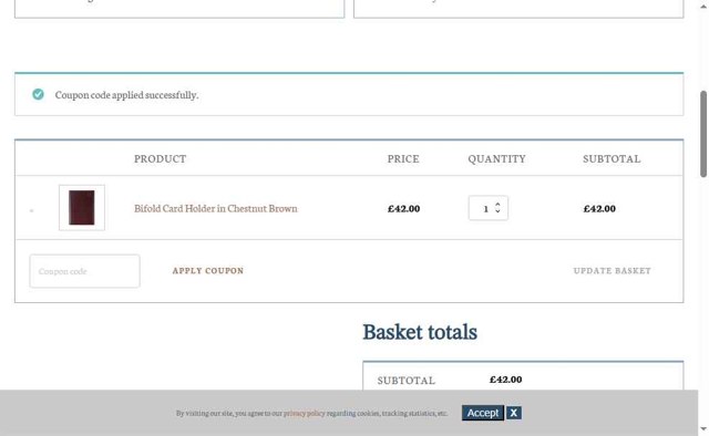 Watson & Wolfe checkout page showing Watson & Wolfe promo code box | Screenshot taken by SimplyCodes community member on Jul 12, 2025
