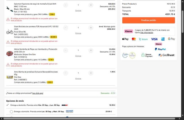 WaveINN checkout page showing WaveINN promo code box | Screenshot taken by SimplyCodes community member on Sep 4, 2025