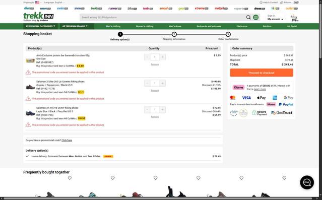 WaveINN checkout page showing WaveINN promo code box | Screenshot taken by SimplyCodes community member on Oct 2, 2025