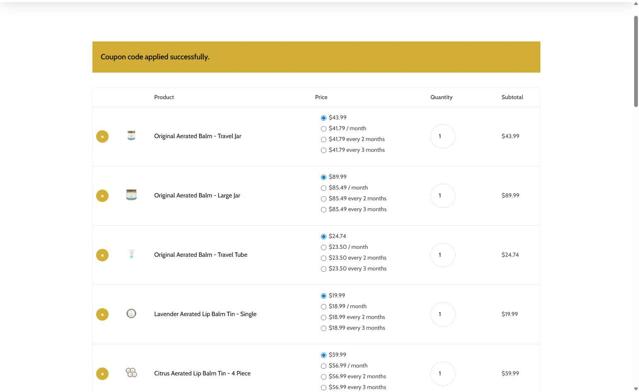 Waxelene checkout page showing Waxelene coupon code box | Screenshot taken by SimplyCodes community member on Jul 25, 2025
