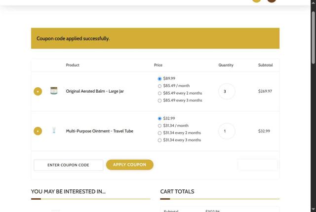 Waxelene checkout page showing Waxelene coupon code box | Screenshot taken by SimplyCodes community member on Jul 7, 2025