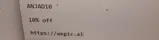 ANJAD10 coupon verification screenshot