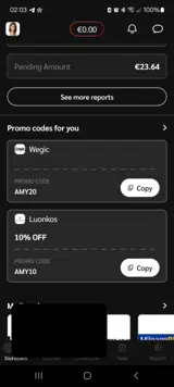AMY20 coupon verification screenshot