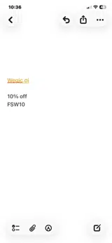 FSW10 coupon verification screenshot
