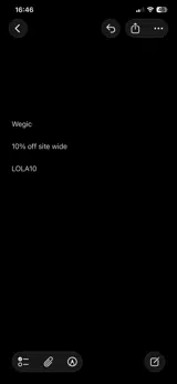 LOLA10 coupon verification screenshot