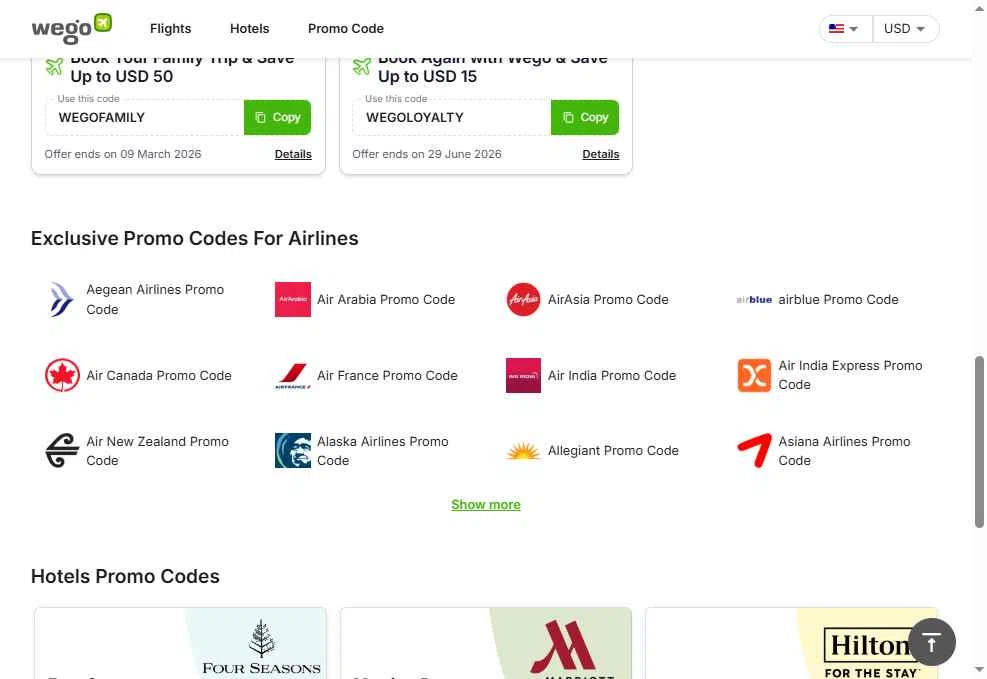 WeGo checkout page showing WeGo promo code box | Screenshot taken by SimplyCodes community member on Jan 7, 2026