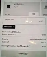 JENNIFER10 coupon verification screenshot