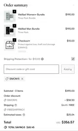 SIMON15 coupon verification screenshot