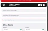 Wellness Peptides coupon verification screenshot