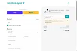 We Love Eyes coupon verification screenshot