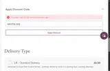 KRYSTAL1025 coupon verification screenshot