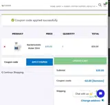 Werner Science coupon verification screenshot