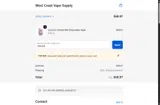 West Coast Vape Supply coupon verification screenshot