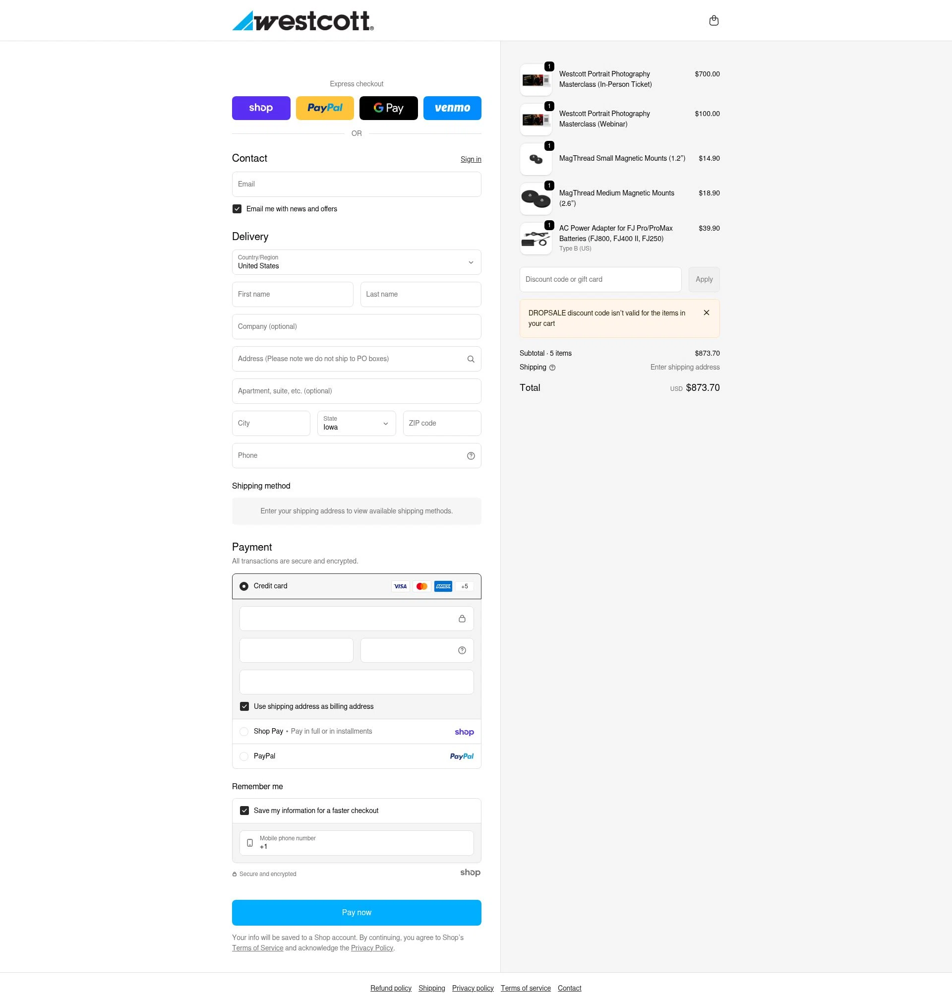 Westcott checkout page showing Westcott promo code box | Screenshot taken by SimplyCodes community member on Jan 26, 2026